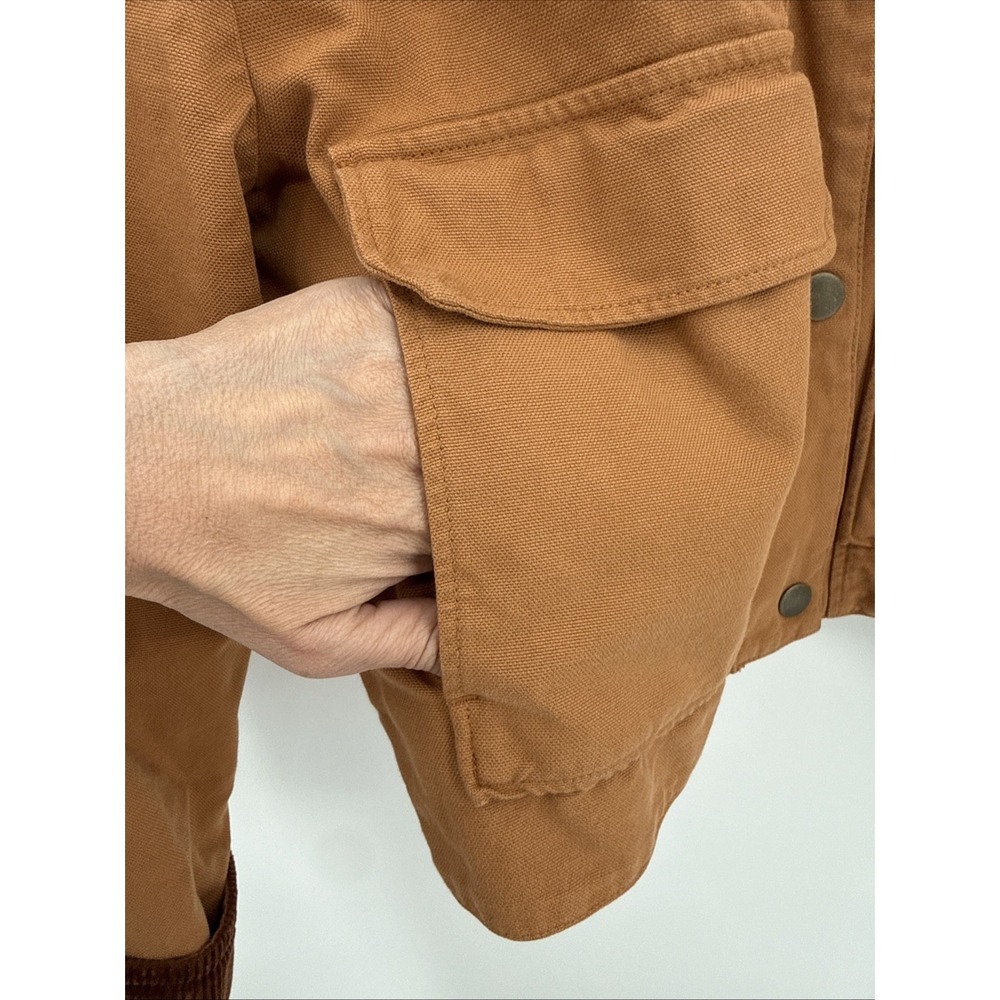 Sézane Womens Brown Marion Cropped Button Up Jacket Size 36/Small 100% Cotton - Picture 4 of 10